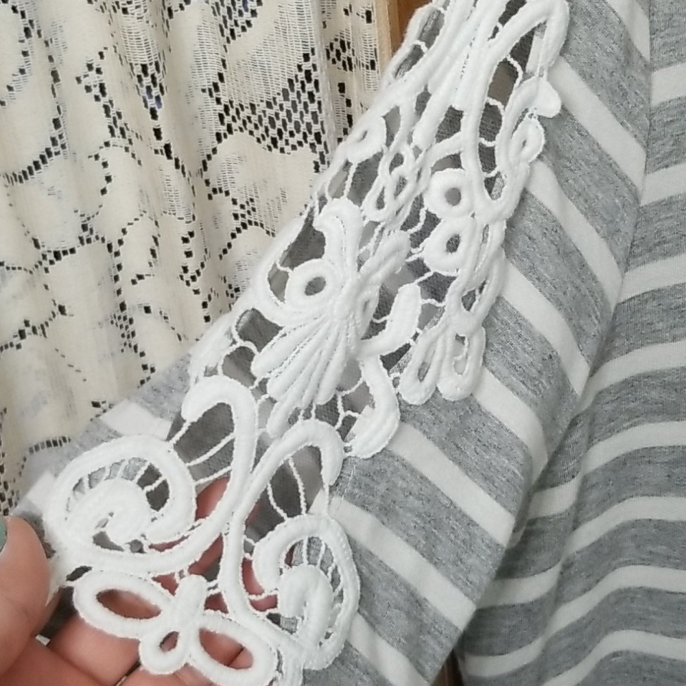 Charming Charlie embellished sleeve tee - Picture 3 of 5